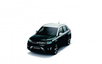 Sơn xe ô tô-Màu Đen Mui Trắng xe Suzuki Vitara-Hai tông màu-A6B