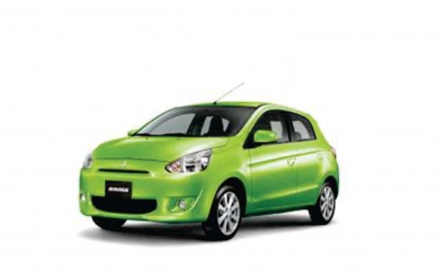 Sơn xe ô tô-Màu Xanh Két xe Mitsubishi Mirage-F24